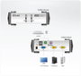 Aten CS82U KVM Switch de 2 puertos USB - PS/2 VGA con cables incluidos