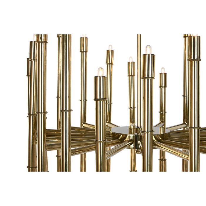 DKD Home Decor Lámpara de Techo Acero Patinado Dorado Brillante DKD Home Decor Lámpara de Techo Acero Patinado Dorado Brillante