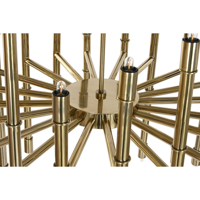 DKD Home Decor Lámpara de Techo Acero Patinado Dorado Brillante DKD Home Decor Lámpara de Techo Acero Patinado Dorado Brillante