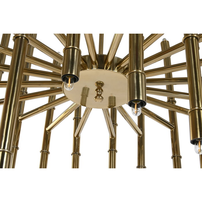 DKD Home Decor Lámpara de Techo Acero Patinado Dorado Brillante DKD Home Decor Lámpara de Techo Acero Patinado Dorado Brillante