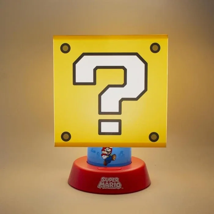 Paladone Lámpara Super Mario Icon Caja Sorpresa Amarillo