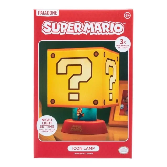 Paladone Lámpara Super Mario Icon Caja Sorpresa Amarillo