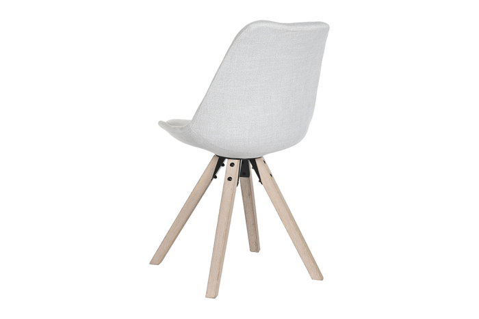 DKD Home Decor Silla de Roble y Poliéster Gris Claro DKD Home Decor Silla de Roble y Poliéster Gris Claro