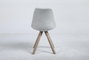 DKD Home Decor Silla de Roble y Poliéster Gris Claro