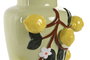 DKD Home Decor Jarrón de Cerámica con Diseño de Limones Verde y Amarillo