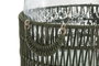 DKD Home Decor Portavelas de Cristal y Nylon Verde