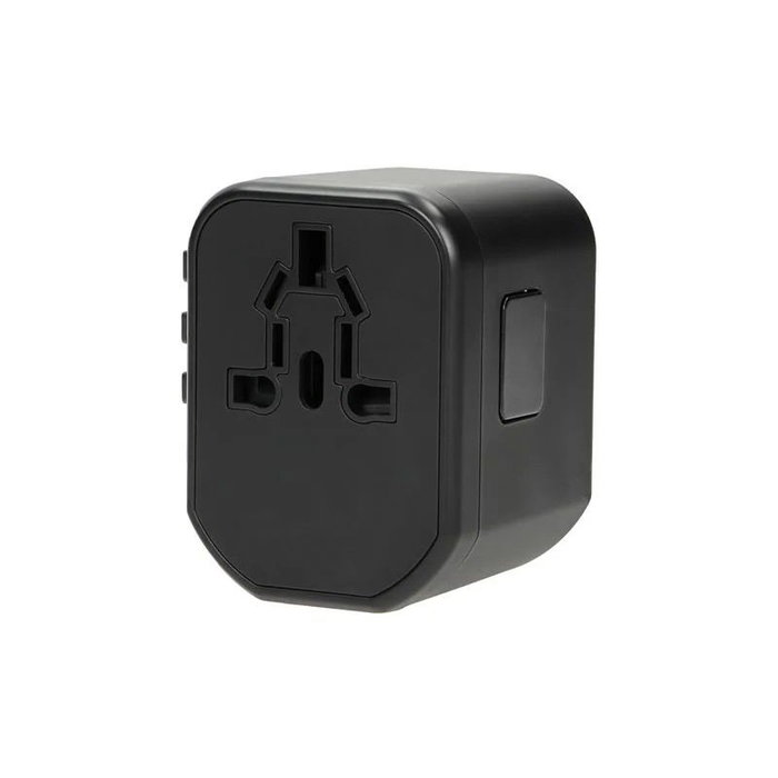 ORNO Adaptador de Enchufes de Viaje Universal TA-6 con 2 Puertos USB Carga Rápida GOWORLD