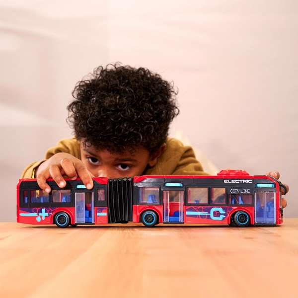 Smoby Autobús Volvo City Bus 40 cm - Juguete de Coches y Vehículos para Niños de 3+ Años