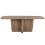 DKD Home Decor Mesa de Comedor de Teca Reciclada Natural 220x110x78