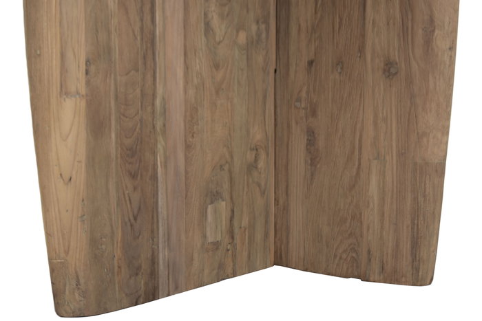 DKD Home Decor 2c24 Mesa Comedor Moderno Natural Teca Reciclada 110 x 78 x 220 cm