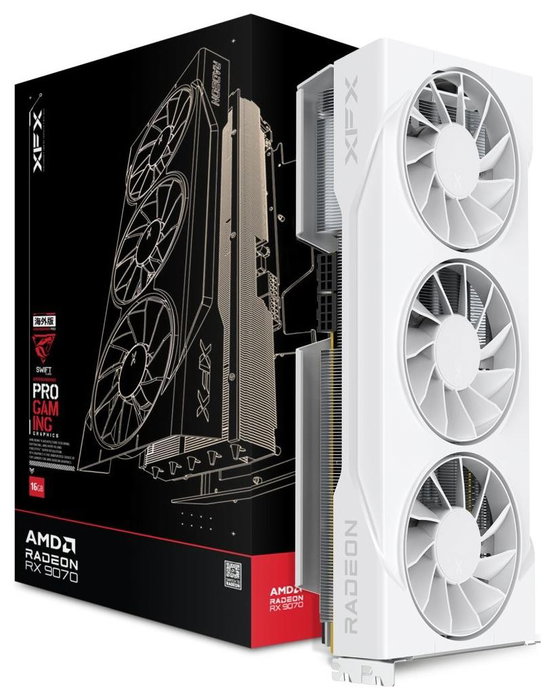 XFX RX 9070 SWIFT OC 16GB GDDR6 Blanco XFX RX 9070 SWIFT OC 16GB GDDR6 Blanco