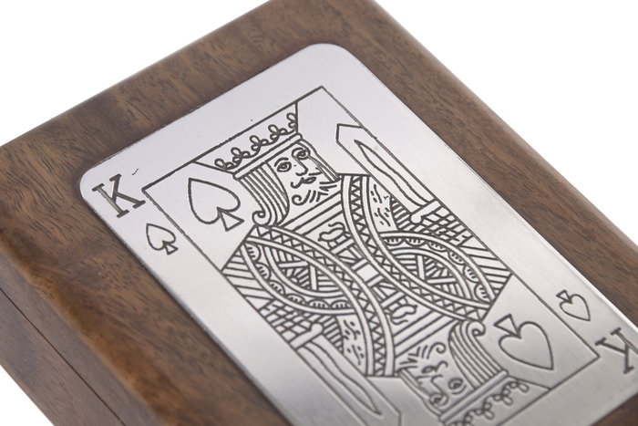 DKD Home Decor Juego Set 2 Sheesham Latón Marrón