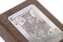 DKD Home Decor Juego Set 2 Sheesham Latón Marrón
