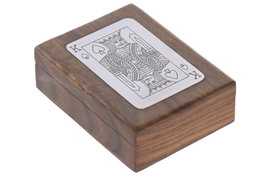 DKD Home Decor Juego Set 2 Sheesham Latón Marrón