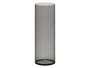 Giftdecor Jarrón Aparentza Cilíndrico de Acrílico Negro 12x40 cm (Set de 12)