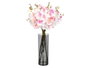Giftdecor Jarrón Aparentza Cilíndrico de Acrílico Negro 12x40 cm (Set de 12)