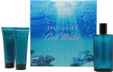 Davidoff Cool Water Set de Regalo 125ml EDT + 75ml Bálsamo Aftershave + 75ml Gel de Ducha