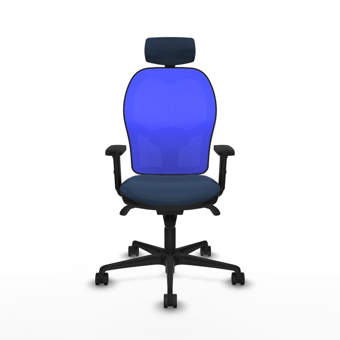 PIQUERAS Y CRESPO Silla de oficina Jorquera Azul Marino y Azul