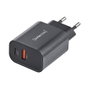 Intenso Cargador de Pared W30AC con 1 x USB-A y 1 x USB-C, 30 W, Negro