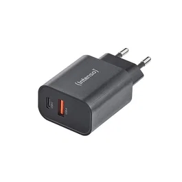 Intenso Cargador de Pared W30AC USB-A y USB-C 30 W Negro