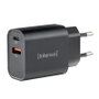 Intenso Cargador de Pared W30AC USB-A y USB-C 30 W Negro