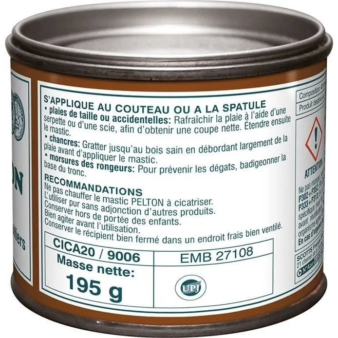 Pelton Masilla Curativa 195 g para Heridas y Cortes de Árboles
