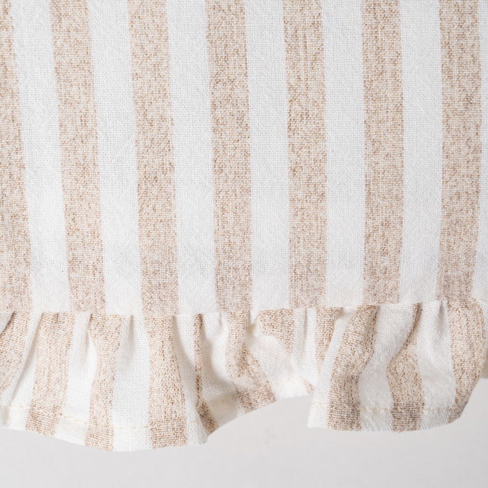 Cojín Rayas Beige Algodón 43 X 43 cm (Set de 2)