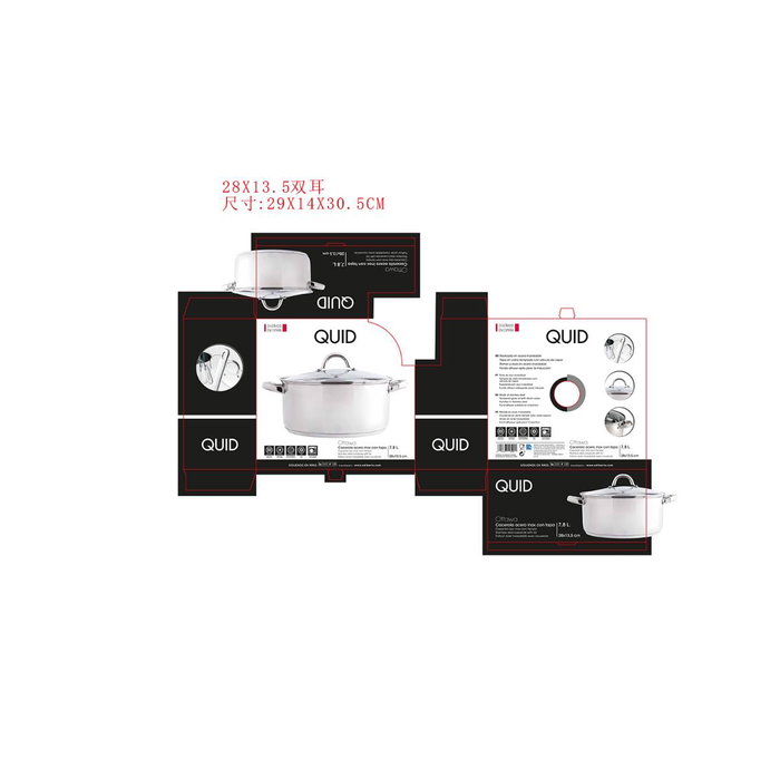 Cacerola Acero Inoxidable Ottawa Quid 28 cm - 7,8 L