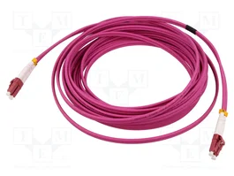 LOGILINK Cable de conexión de fibra óptica OM4 LC/UPC dúplex 2m