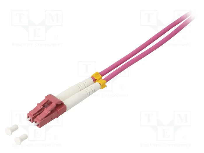 LOGILINK Cable de conexión de fibra óptica OM4 LC/UPC dúplex 2m