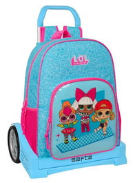 Mochila Escolar con Ruedas LOL Surprise! Divas Azul 33 x 42 x 14 cm