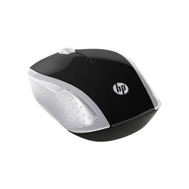 HP Ratón Inalámbrico 200 PK Silver - Inalámbrico 2.4 GHz, Diseño Ambidiestro, Pilas Incluidas (AAA), Color Plata