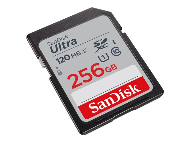 SanDisk Tarjeta de Memoria SanDisk Ultra SDXC UHS-I 256 GB - Velocidad de Lectura hasta 150 MB/s, UHS-I U1, Class 10, Resistente a Agua, Golpes y Rayos X