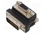 DeLOCK Adaptador VGA Buchse zu DVI 24+5 Pin Stecker angulado a la derecha, Negro