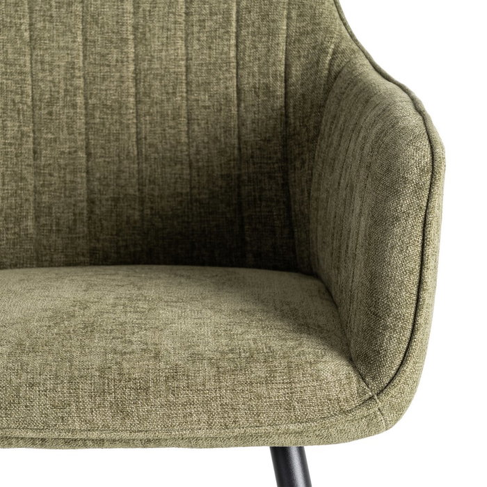 Silla Verde Tejido-Metal Contract 55 X 58,50 X 84 cm (Set de 2)