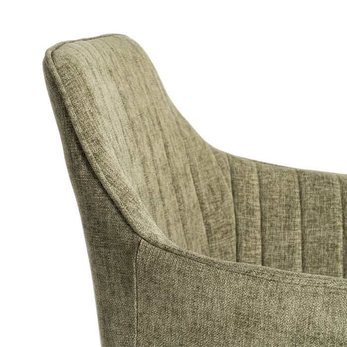 Silla Verde Tejido-Metal Contract 55 X 58,50 X 84 cm (Set de 2)