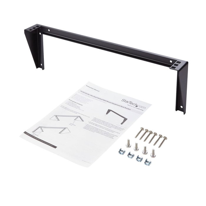 Startech Rack de Pared 1U 19" Soporte Vertical para Panel de Parcheo, Equipos de Red y Servidores RK119WALLV