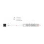 DeLOCK 11206 Regleta de 4 salidas AC con protección contra sobretensiones y 3 puertos USB, Blanco