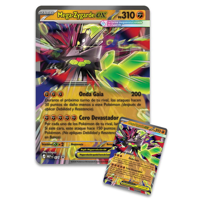 POKEMON JUEGO DE CARTAS Blister Premium Ex Mega-Zygarde (Español)