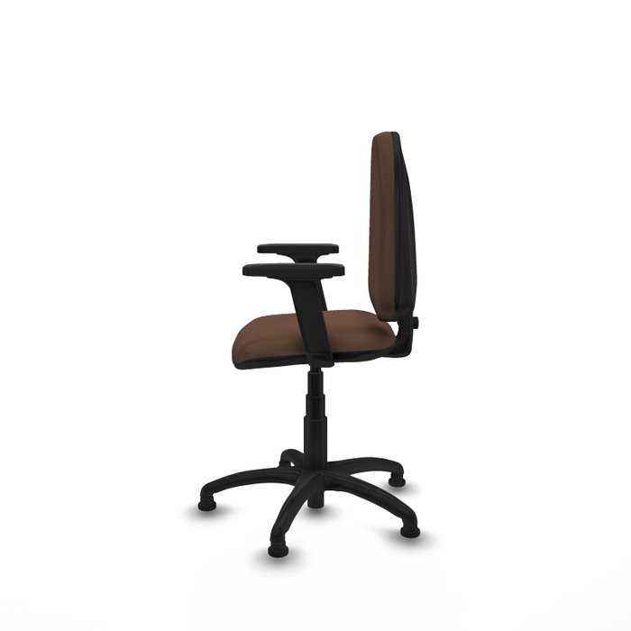 PIQUERAS Y CRESPO Silla de oficina Aýna con brazos 2D en marrón oscuro PIQUERAS Y CRESPO Silla de oficina Aýna con brazos 2D en marrón oscuro