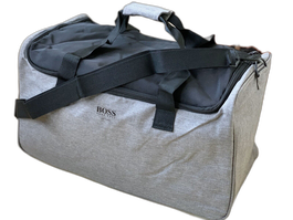 Hugo Boss, Poliéster, Bolsa de tela, Gimnasio, Gris, Para hombres