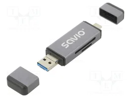 SAVIO Lector de tarjetas SD USB 2.0 AK-72