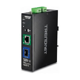 TRENDnet TI-F711SFP Industrial Medienkonverter 10G SFP+, Conversor de Medios Industrial