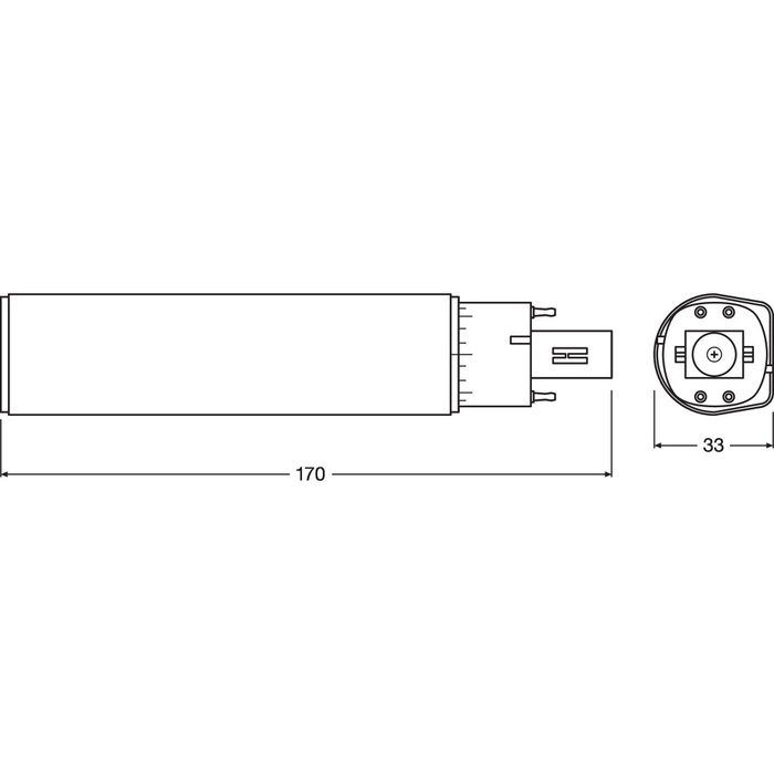 Ledvance Lámpara LED DULUX G24q 3 10W 990Lm 3000K 120º IP20