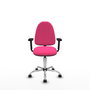 PIQUERAS Y CRESPO Silla de oficina Aýna Rosa con Brazos 2D