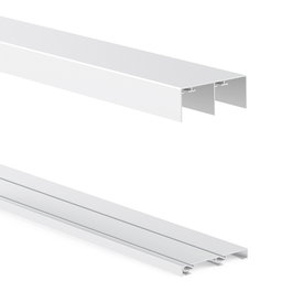 Herrajes Alk Juego Guías Aluminio 2M/3M Acabados Plata Mate, Negro Mate, Blanco Mate Longitud 3 Metros