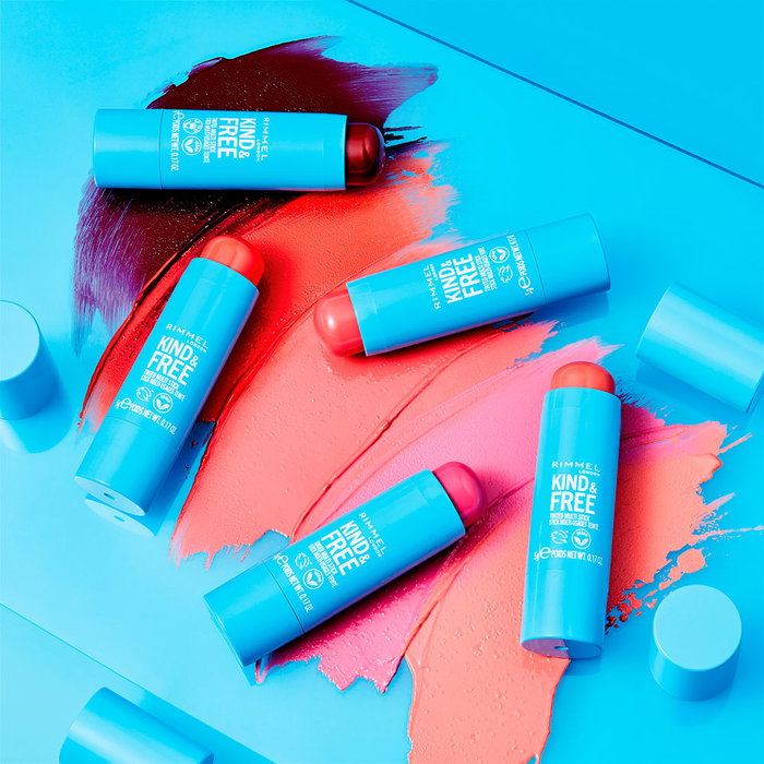 Rimmel London #002-peachy cheeks KIND & FREE tinted multi stick maquillaje para labios, mejillas y párpados 5 gr