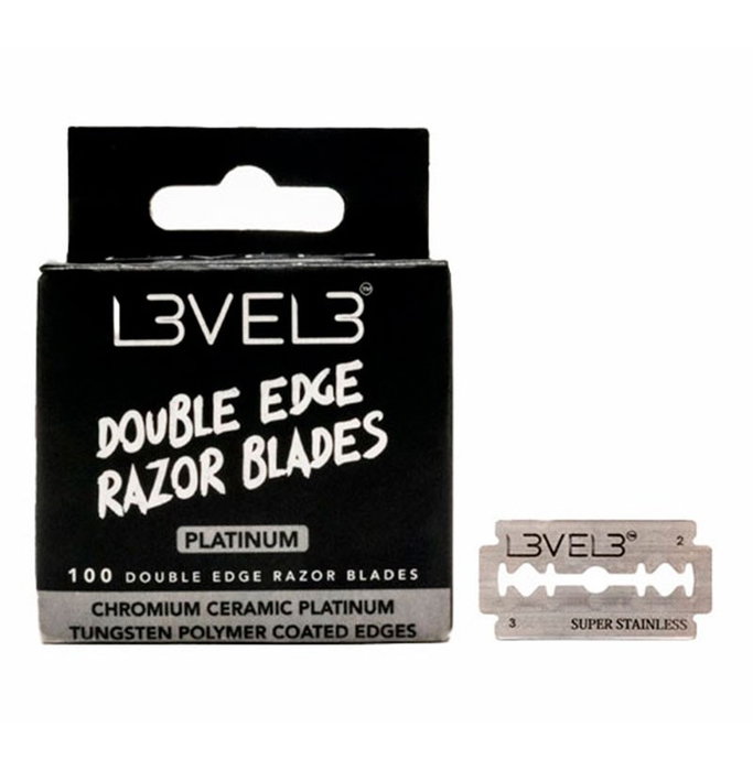 L3Vel3 Cuchillas de Doble Filo Pack 100 Unidades L3Vel3 Cuchillas de Doble Filo Pack 100 Unidades