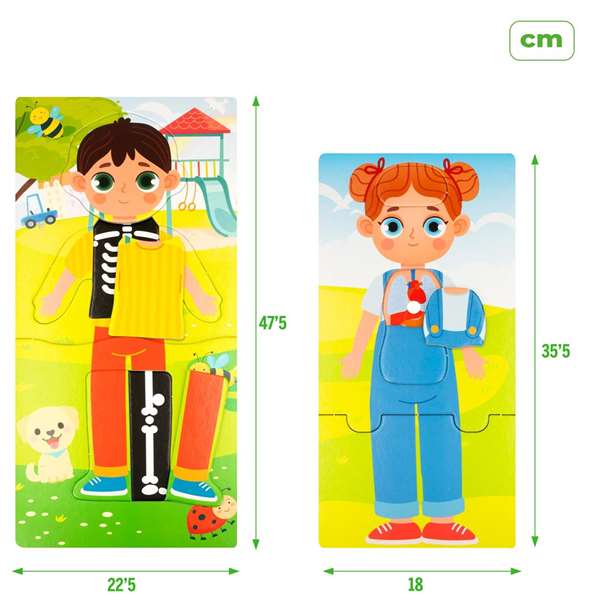 Color Baby Juego de Montessori Baby Doctor para NIños a partir de 12 Meses