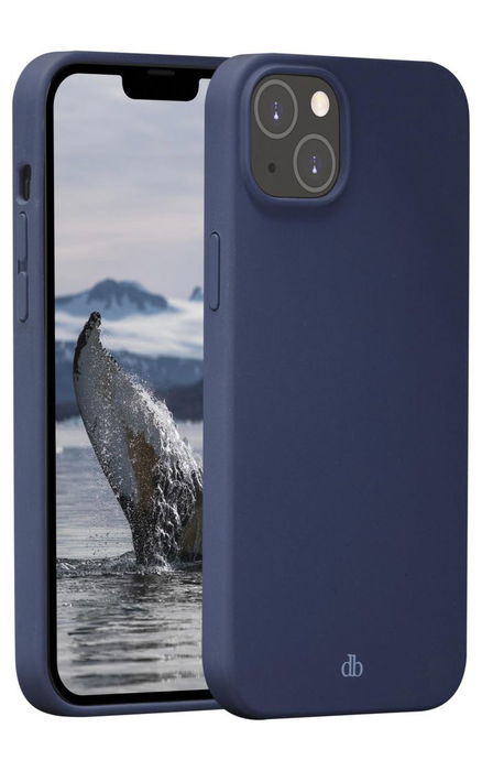 dbramante1928 Funda Greenland para iPhone 14 Max, Pacific Blue - Protección de Impacto, Plástico Reciclado y Recargable, Compatible con Carga Inalámbrica